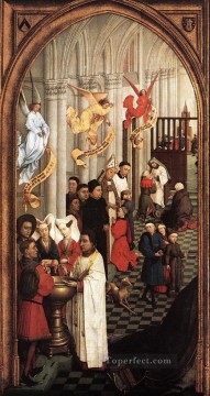 Siete Sacramentos ala izquierda Rogier van der Weyden Pinturas al óleo